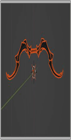 Fantasy recurve bow 3D model