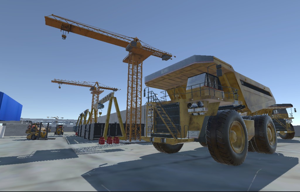 Weighbridge and intake simulation view
